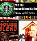 Free Starbucks Tall Coffee until Noon on Friday