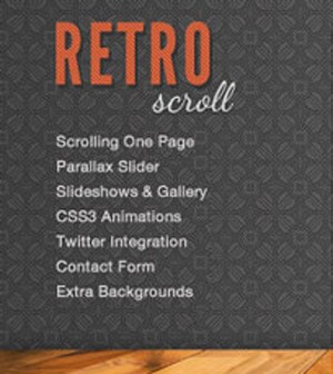 Download Retro Scroll - Themeforest Creative One Page WordPress Theme (Wordpress) (Themeforest)